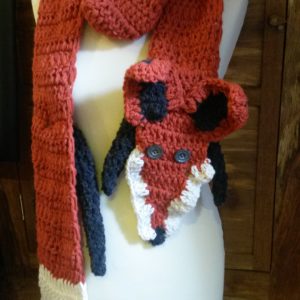 Rustic Orange Fox scarf