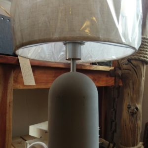 Cast Concrete Resin Lamp