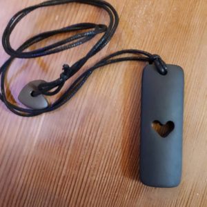 Welsh Slate Necklace-Heart