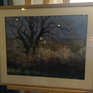 Original Pastel Drawing-Ash With Blackthorn