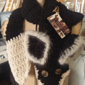 Black Fox Mohair Scarf