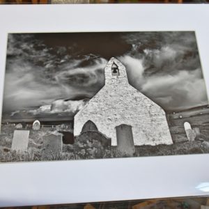 Mwnt Church-Black and white print