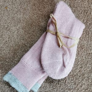 Wool Socks- Pink 8-12