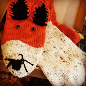Knitted Fox Scarf